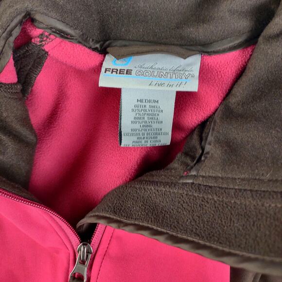 FREE COUNTRY Women's M Softshell Insulated Full Zip Jacket Outdoors Hiking Sport - Picture 4 of 7